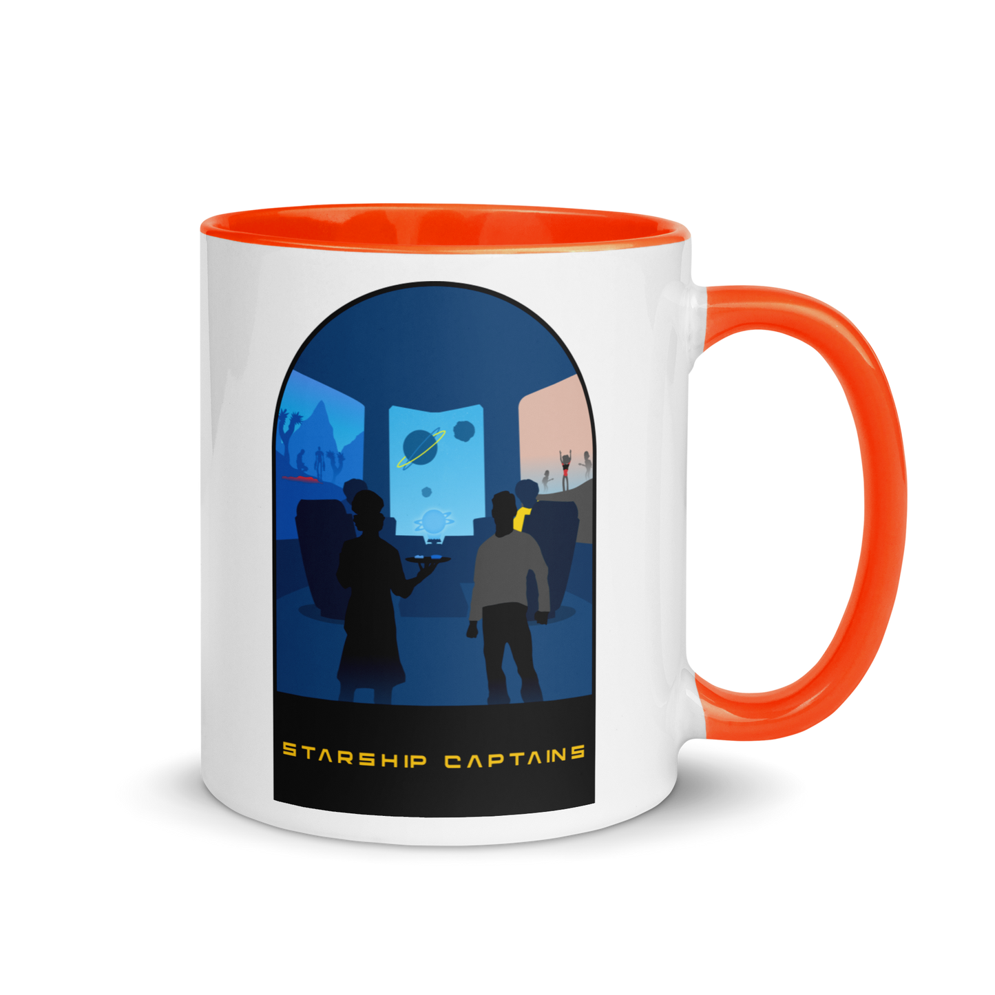 Starship Captains Minimalist Board Game Mug