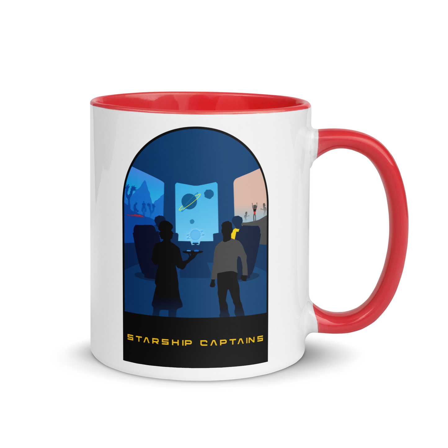 Starship Captains Minimalist Board Game Mug