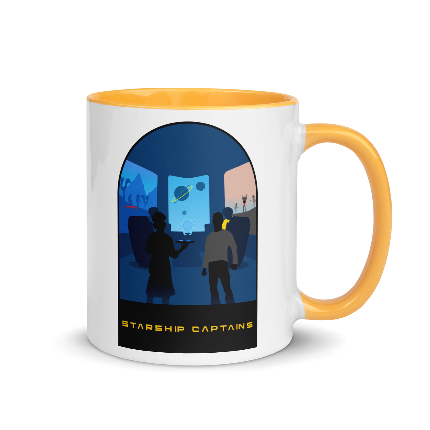 Starship Captains Minimalist Board Game Mug