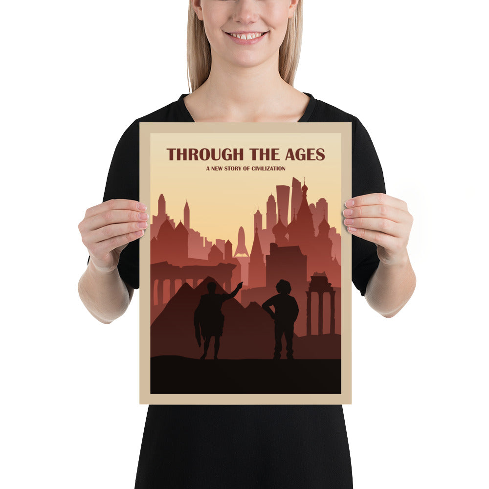 Through The Ages: A New Story of Civilization Minimalist Board Game Art Poster