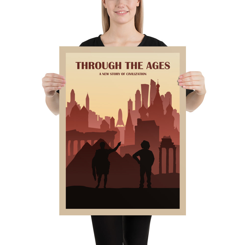 Through The Ages: A New Story of Civilization Minimalist Board Game Art Poster