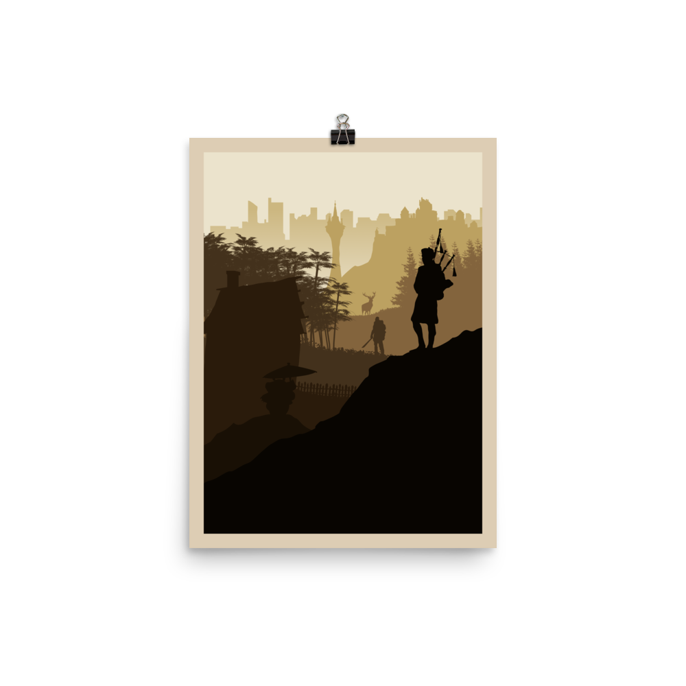 Tile Placement Board Game Mechanic Minimalist Board Game Art Poster