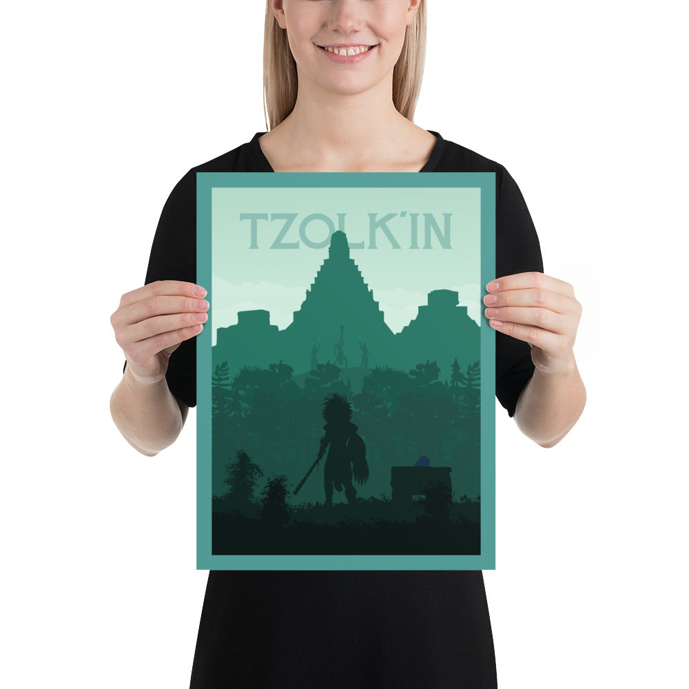 Tzolk'in Minimalist Board Game Art Poster