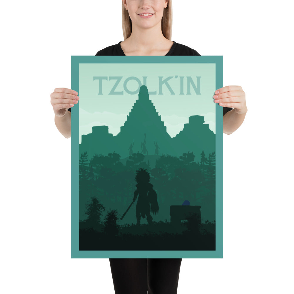 Tzolk'in Minimalist Board Game Art Poster