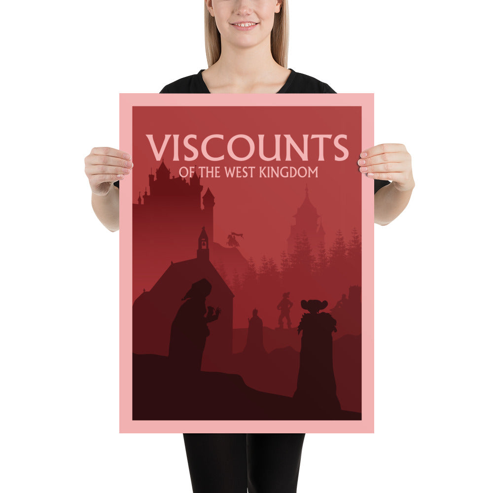 Viscounts of the West Kingdom Minimalist Board Game Art Poster