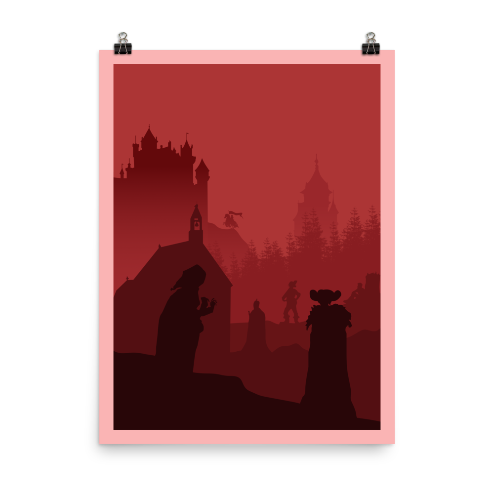 Viscounts of the West Kingdom Minimalist Board Game Art Poster