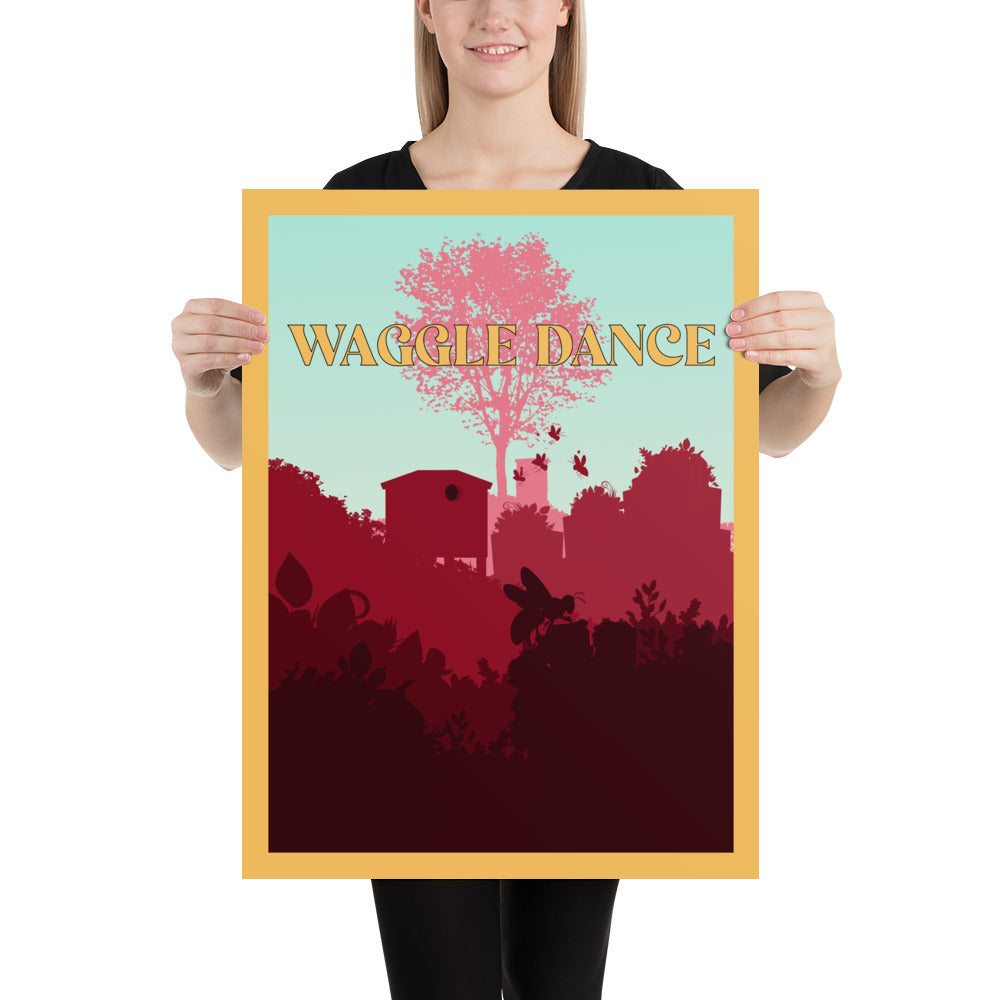 Waggle Dance Minimalist Board Game Art Poster