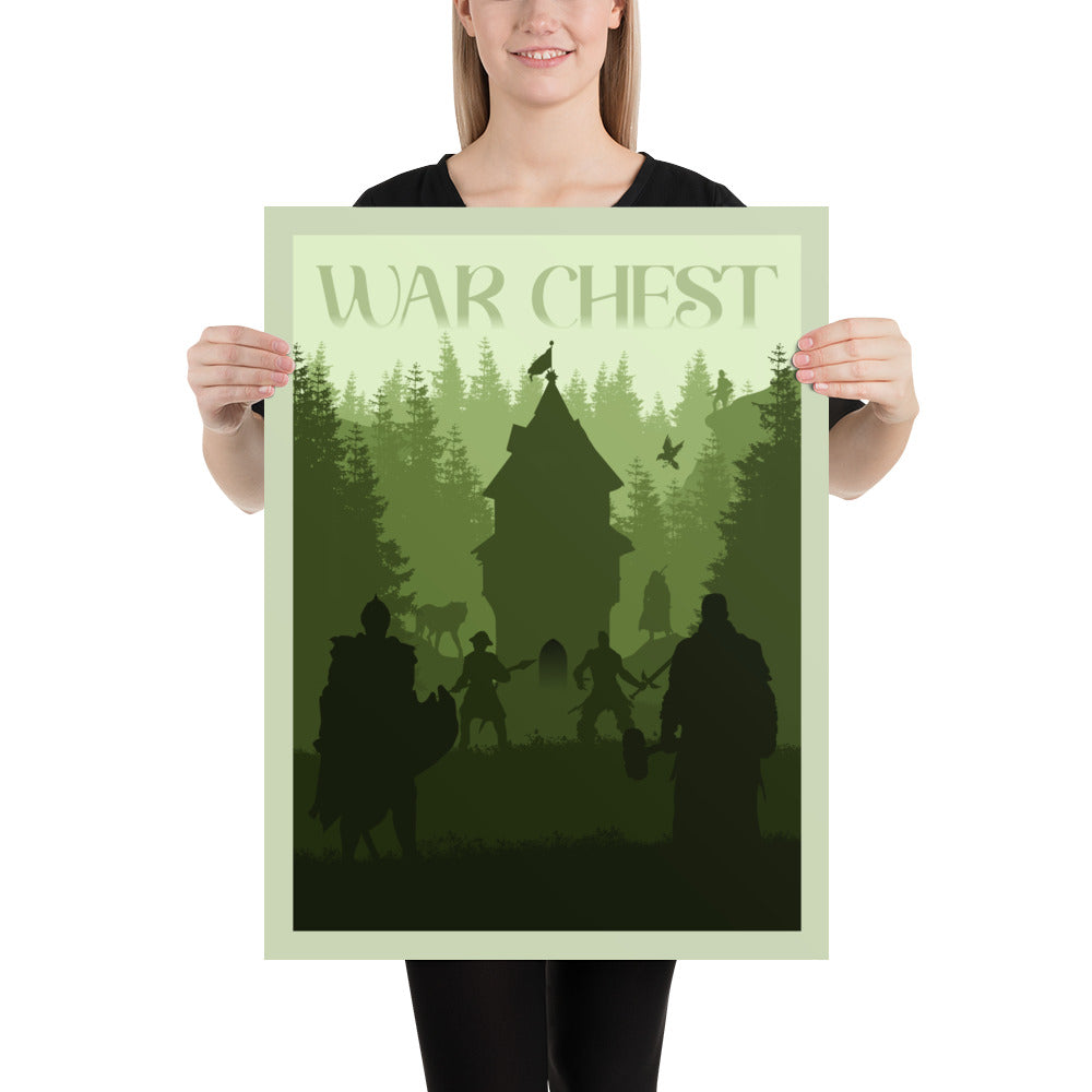 War Chest Minimalist Board Game Art Poster