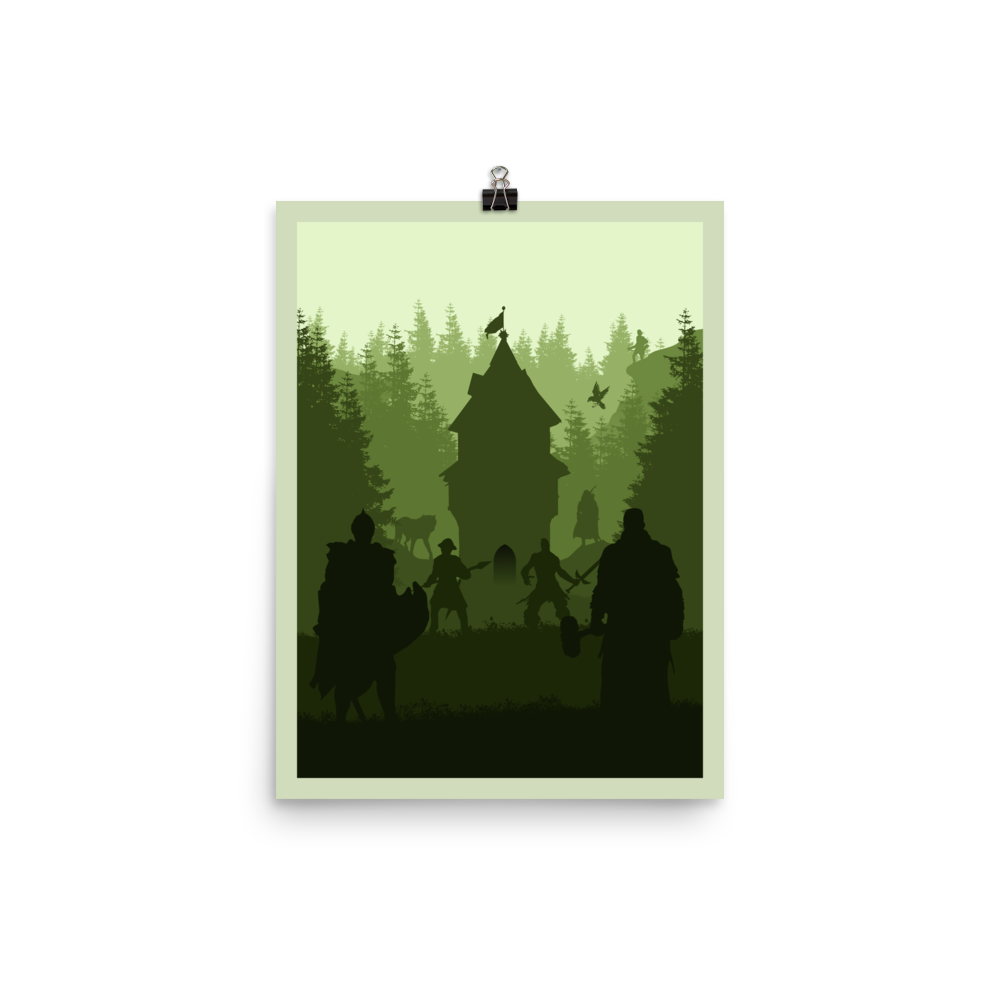 War Chest Minimalist Board Game Art Poster