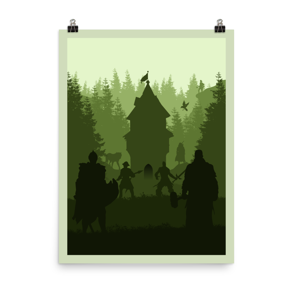 War Chest Minimalist Board Game Art Poster
