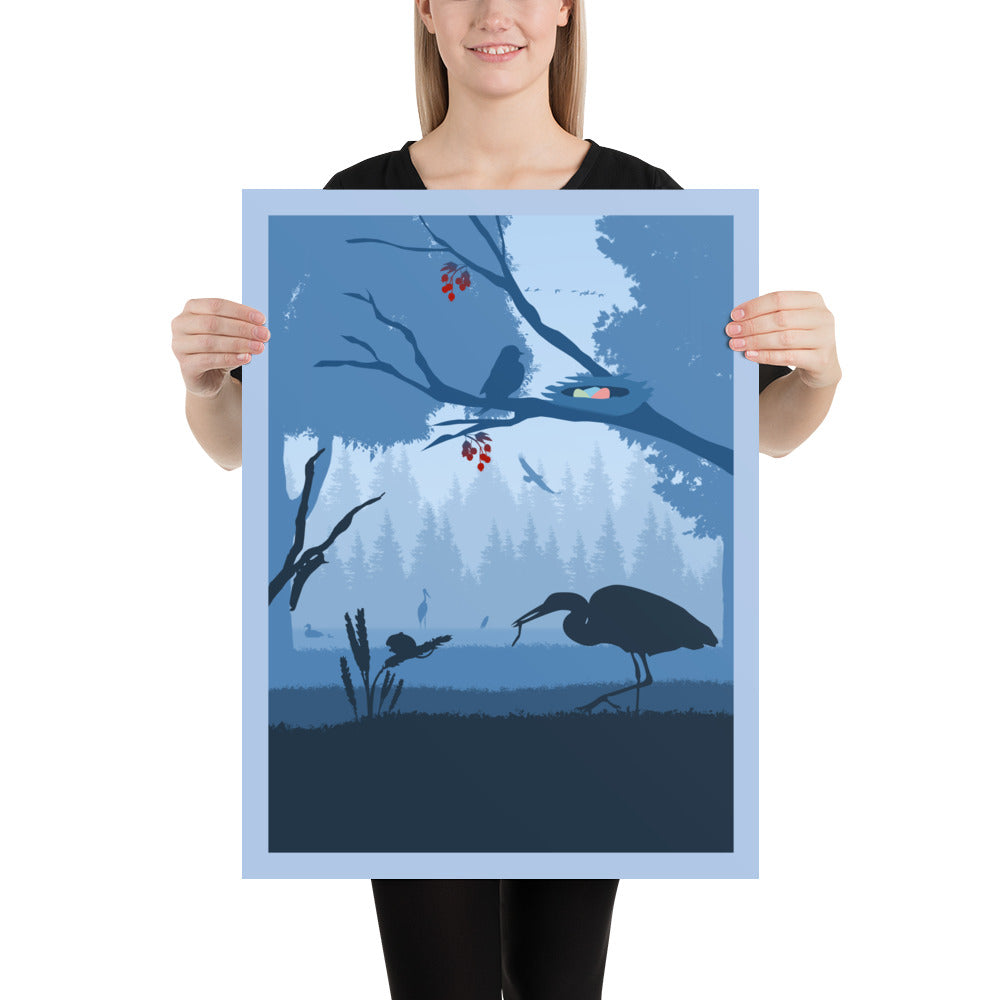 Wingspan Minimalist Board Game Art Poster