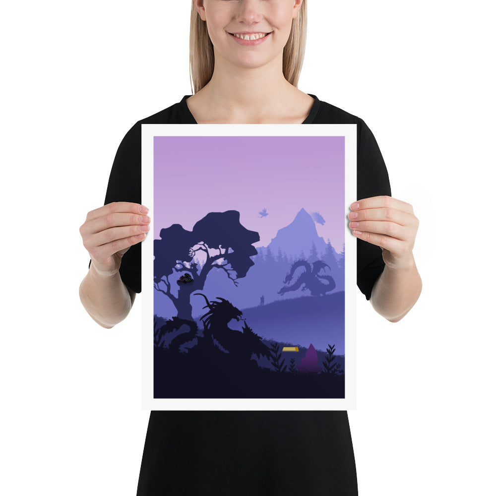 Wyrmspan Minimalist Board Game Art Poster