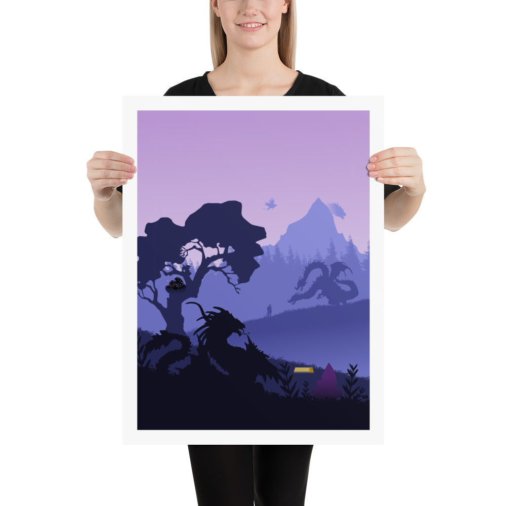 Wyrmspan Minimalist Board Game Art Poster