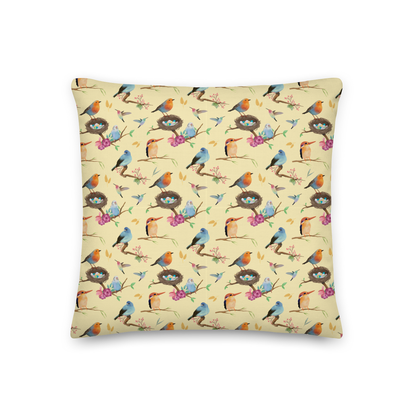 Wingspan (Yellow) Inspired Premium Cushion
