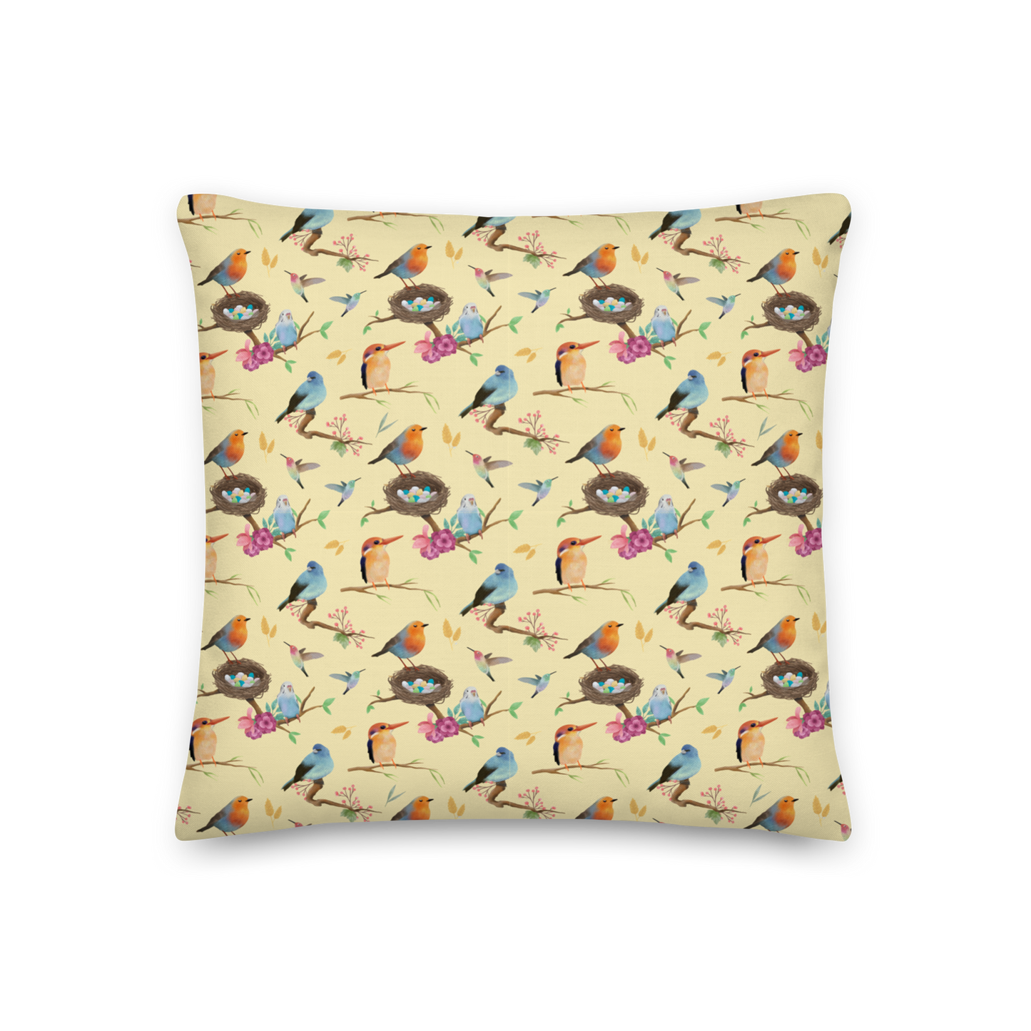 Wingspan (Yellow) Inspired Premium Cushion