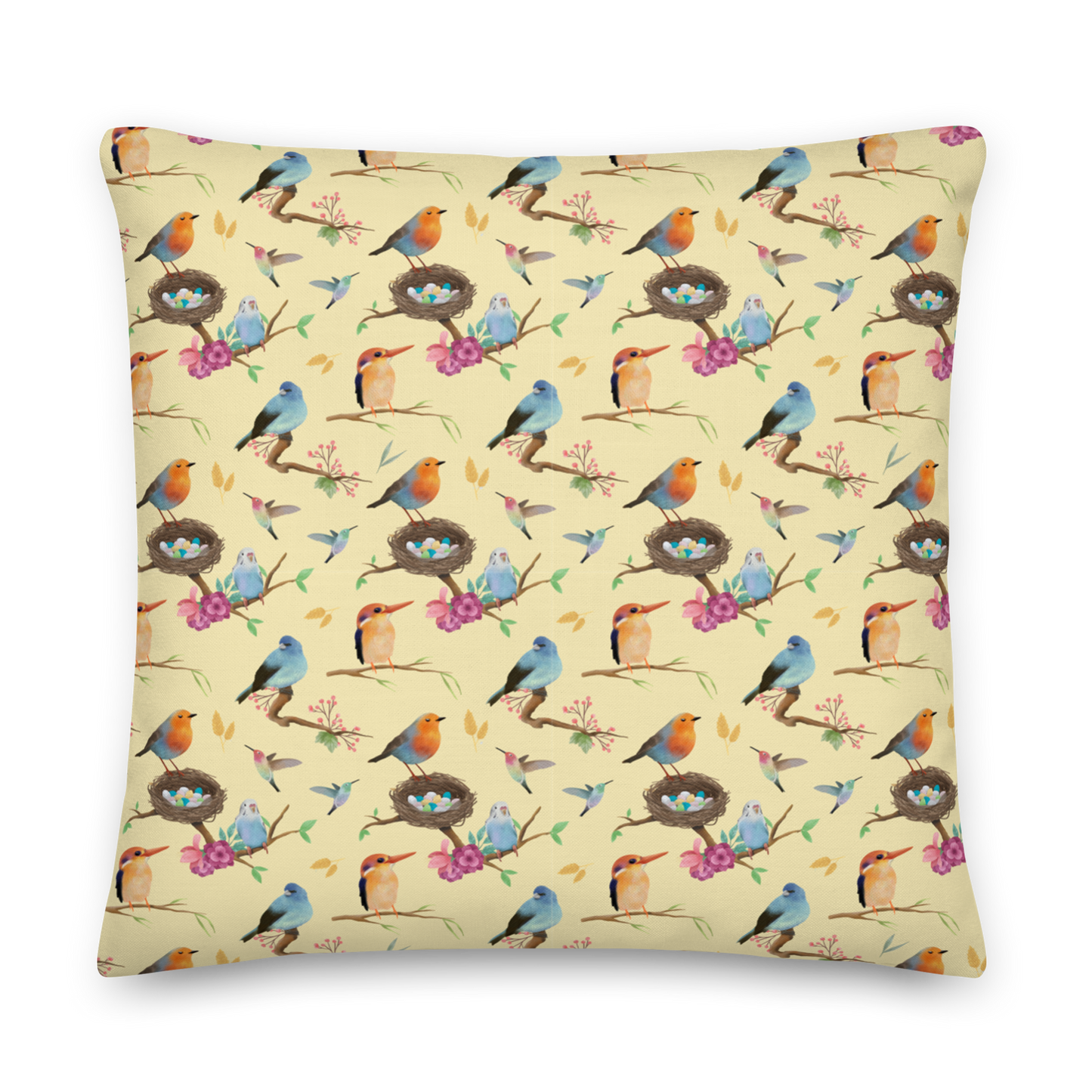 Wingspan (Yellow) Inspired Premium Cushion