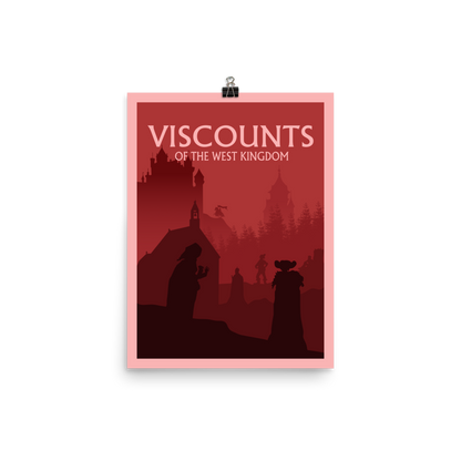 Viscounts of the West Kingdom Minimalist Board Game Art Poster