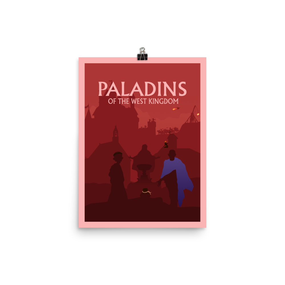 Paladins of the West Kingdom Minimalist Board Game Art Poster