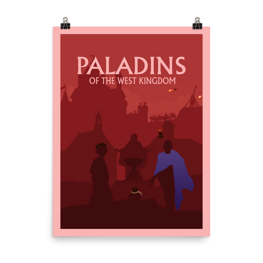 Paladins of the West Kingdom Minimalist Board Game Art Poster