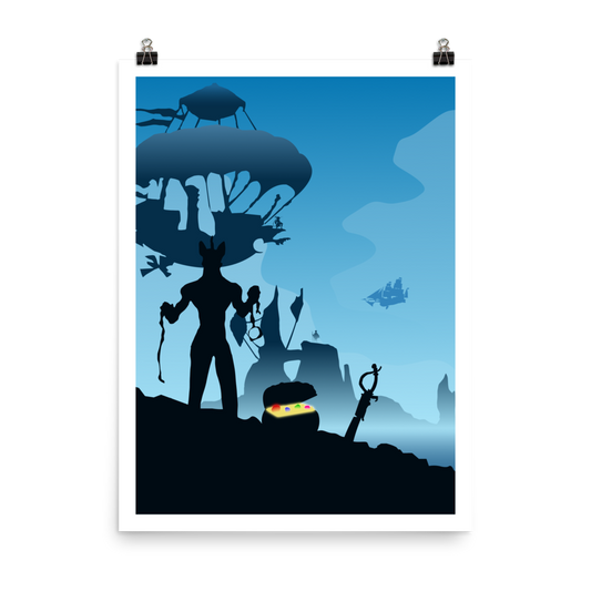 Libertalia Minimalist Board Game Art Poster