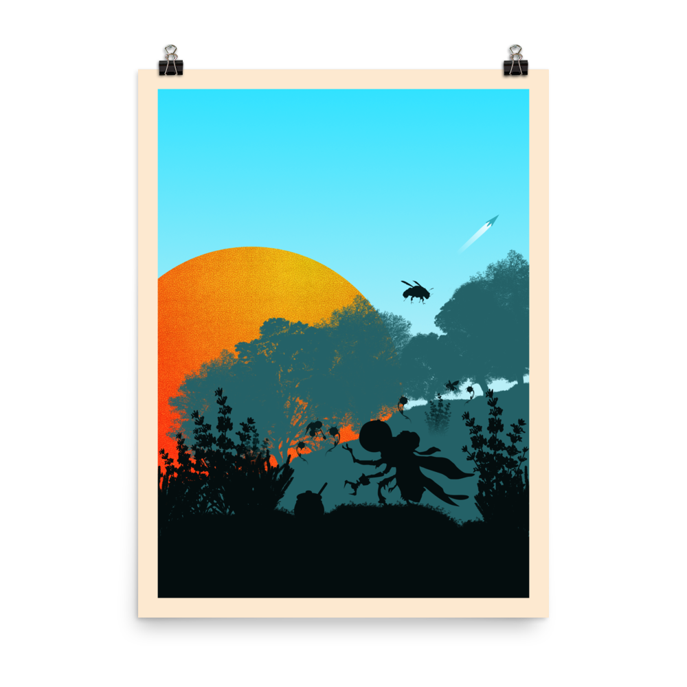 Apiary (Day) Minimalist Board Game Art Poster