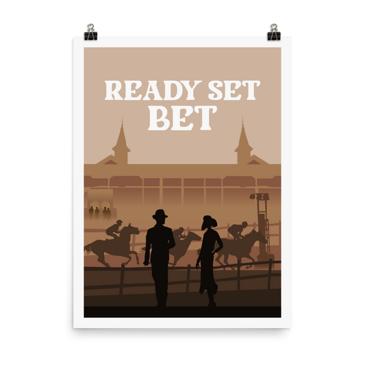 Ready Set Bet Minimalist Board Game Art Poster