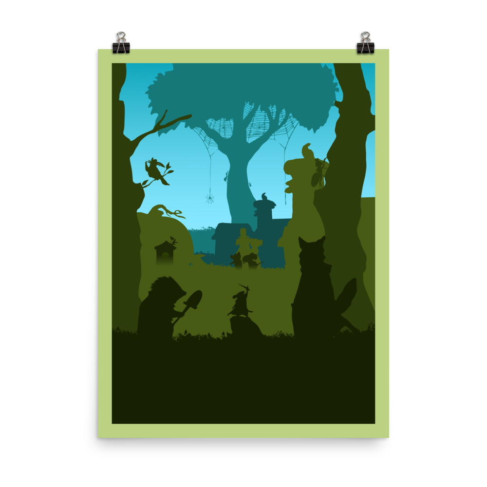 Everdell Mistwood Minimalist Board Game Art Poster