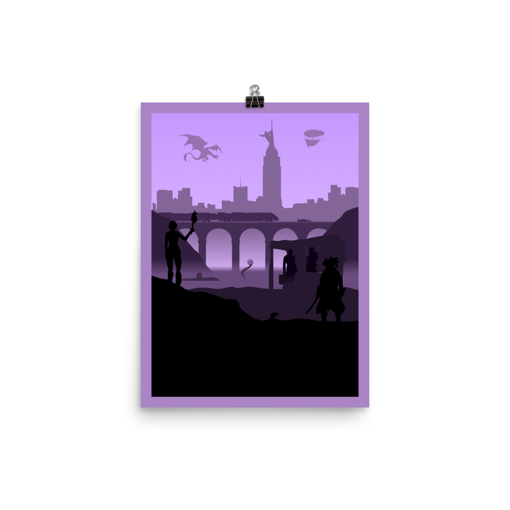 Push Your Luck Board Game Mechanic Minimalist Board Game Art Poster