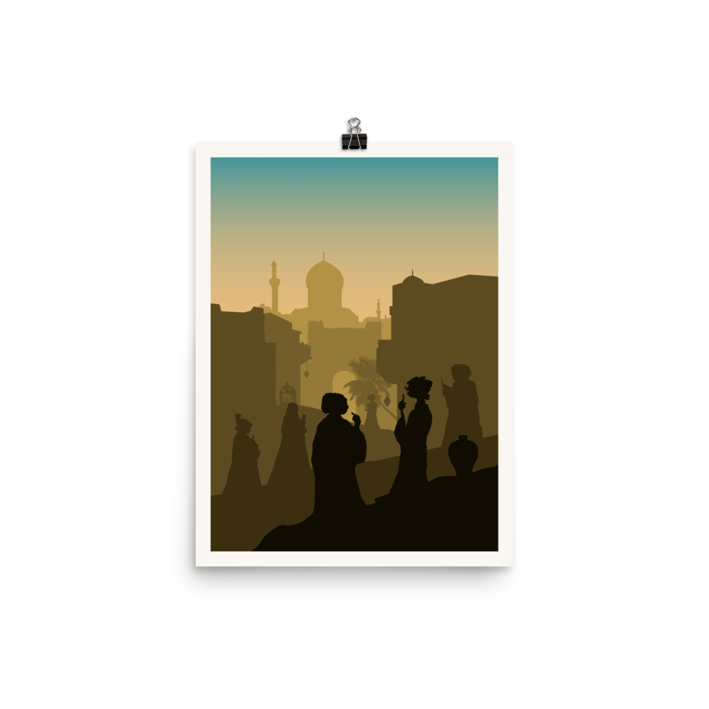 Scholars of the South Tigris Minimalist Board Game Art Poster