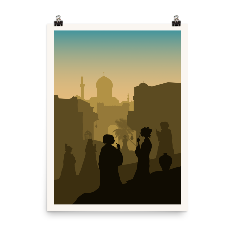 Scholars of the South Tigris Minimalist Board Game Art Poster