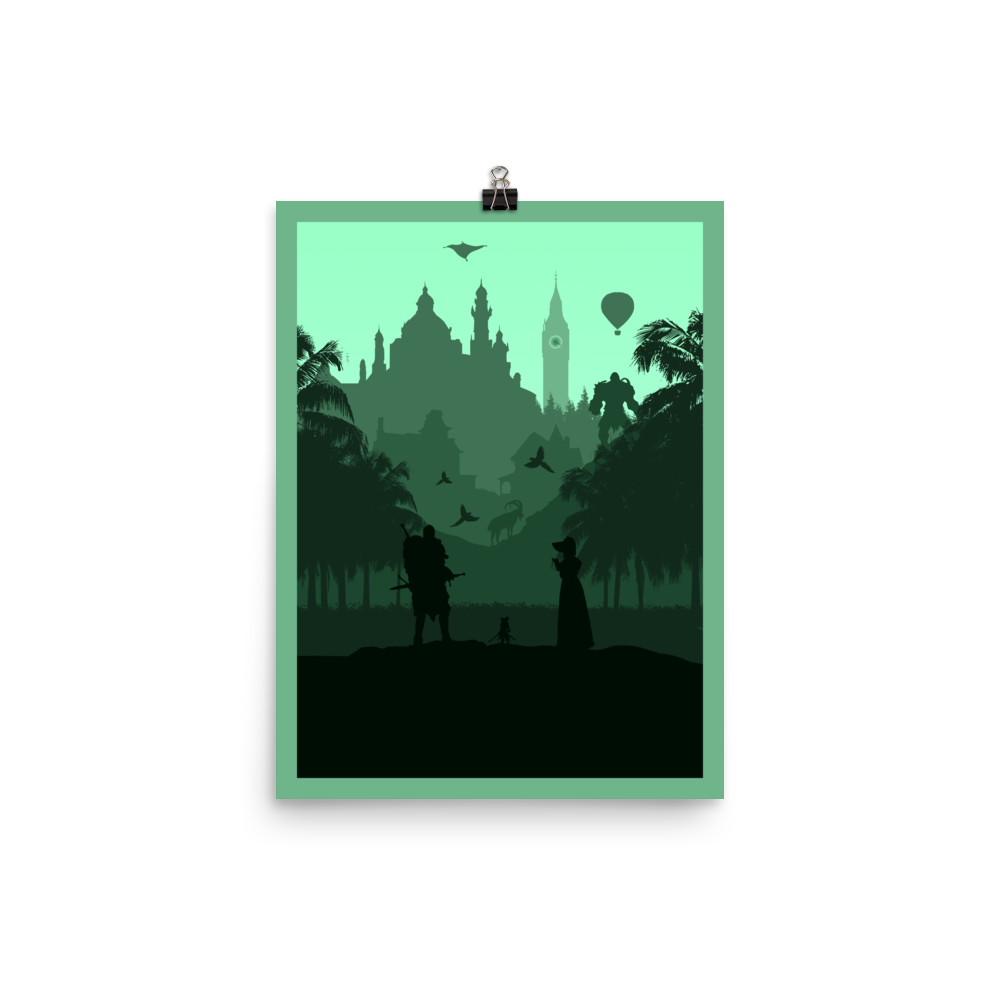Storytelling Board Game Mechanic Minimalist Board Game Art Poster