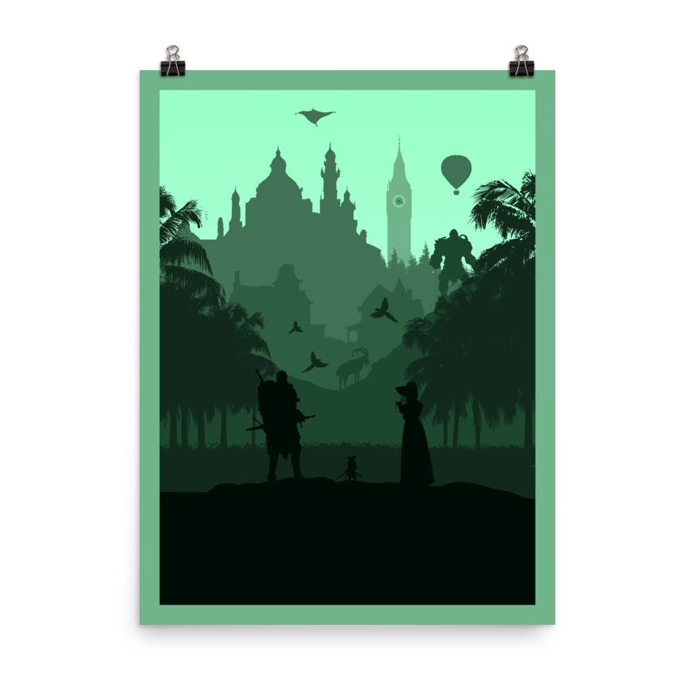 Storytelling Board Game Mechanic Minimalist Board Game Art Poster
