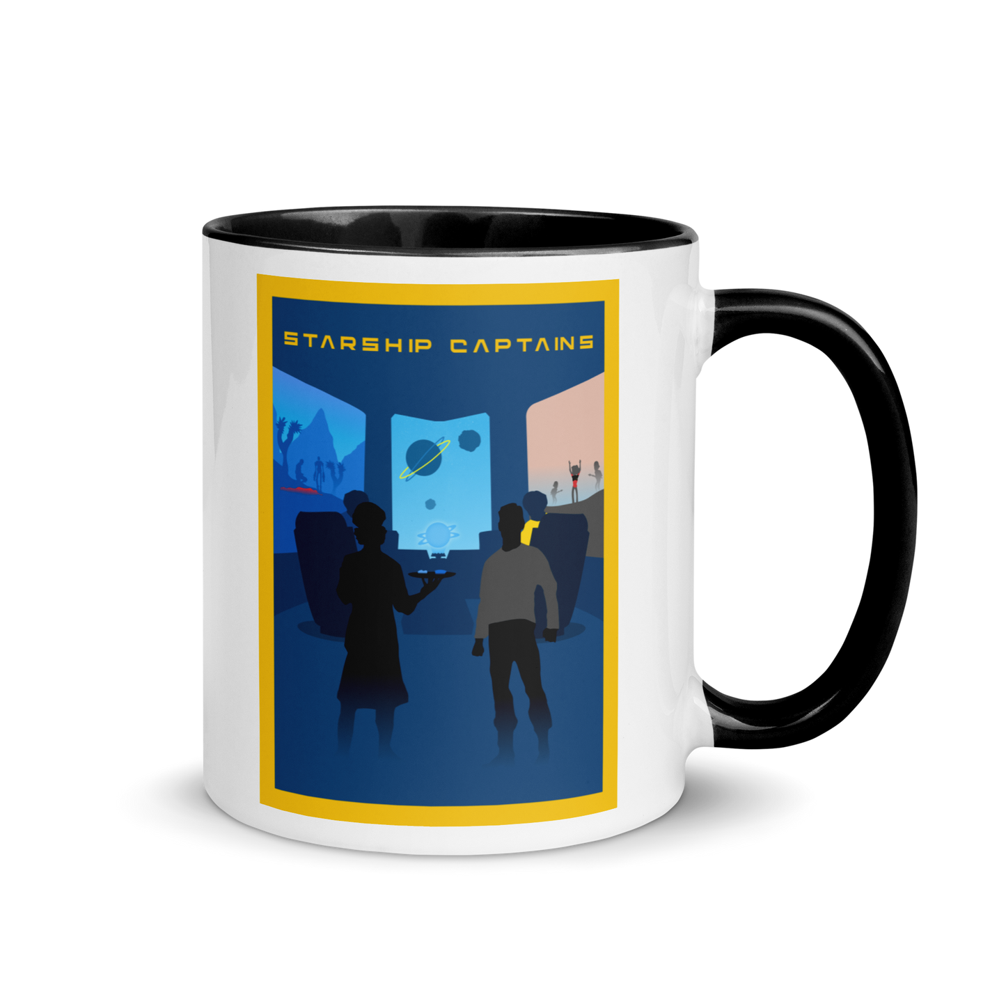 Starship Captains Minimalist Board Game Mug