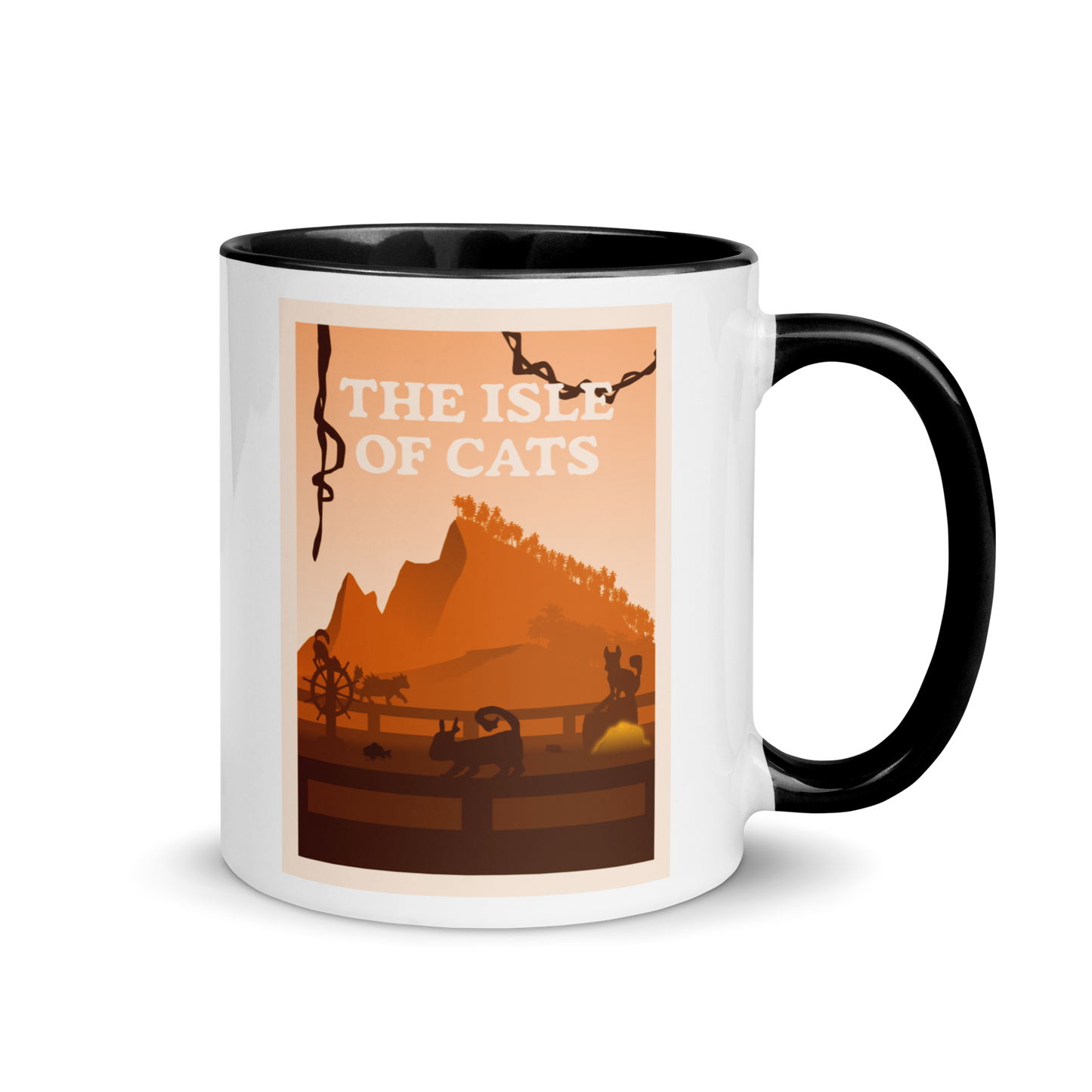 The Isle of Cats (Orange) Minimalist Board Game Mug