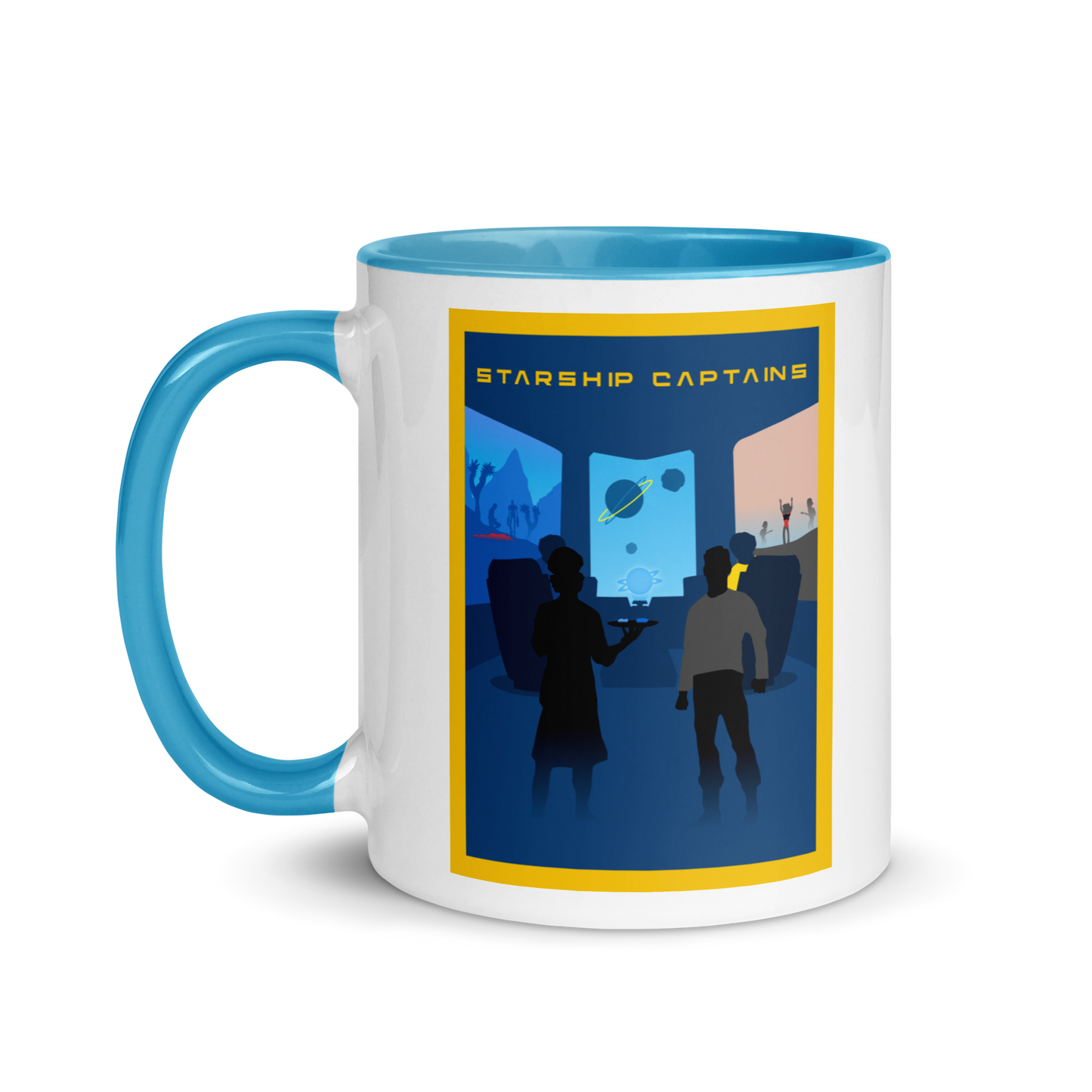 Starship Captains Minimalist Board Game Mug