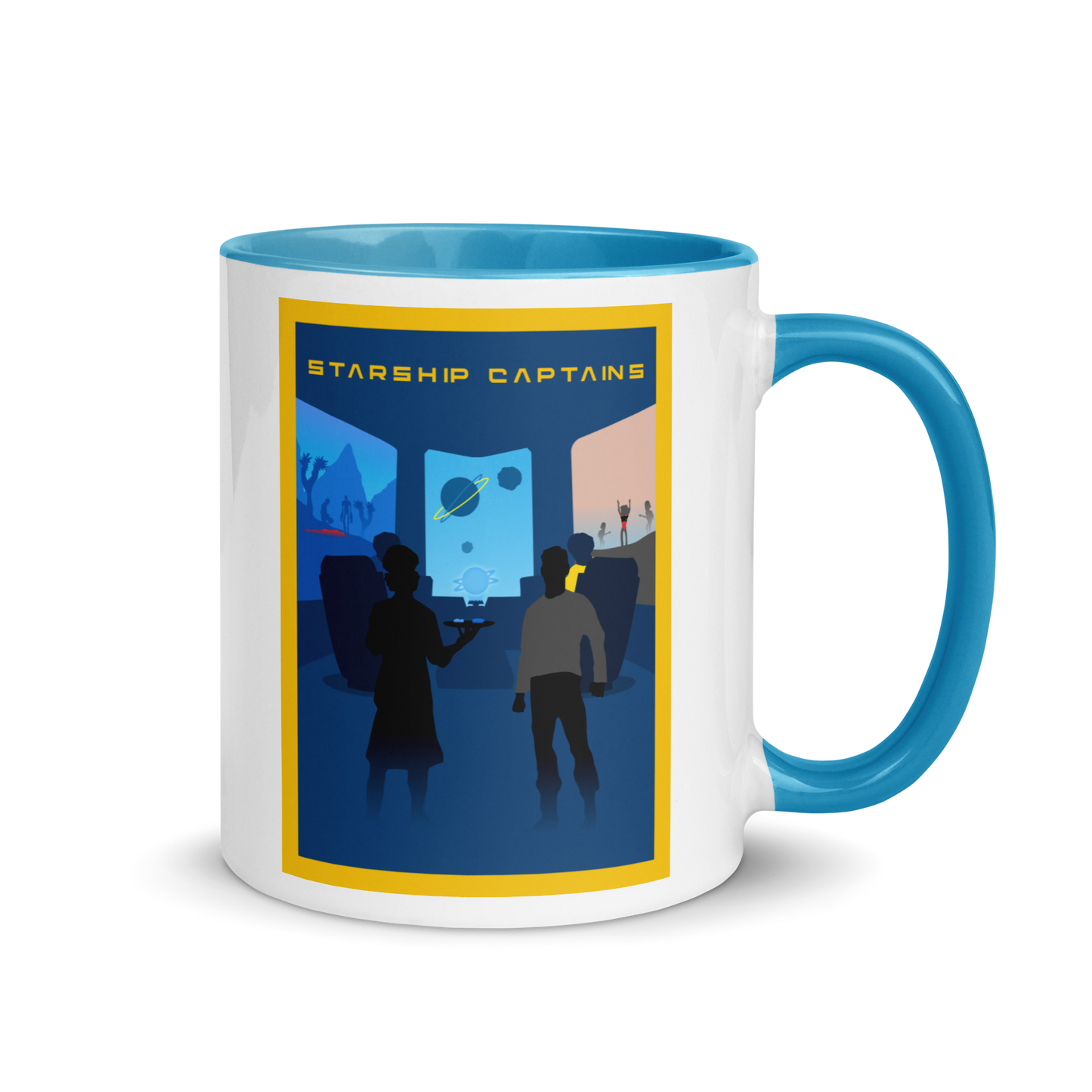 Starship Captains Minimalist Board Game Mug