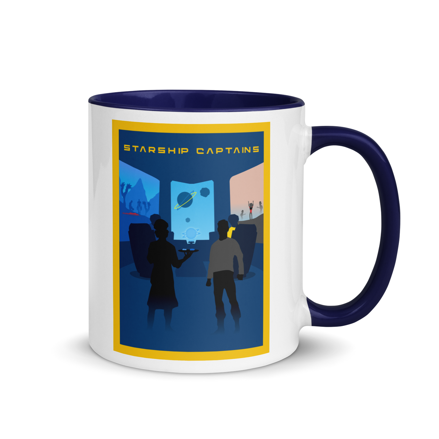 Starship Captains Minimalist Board Game Mug