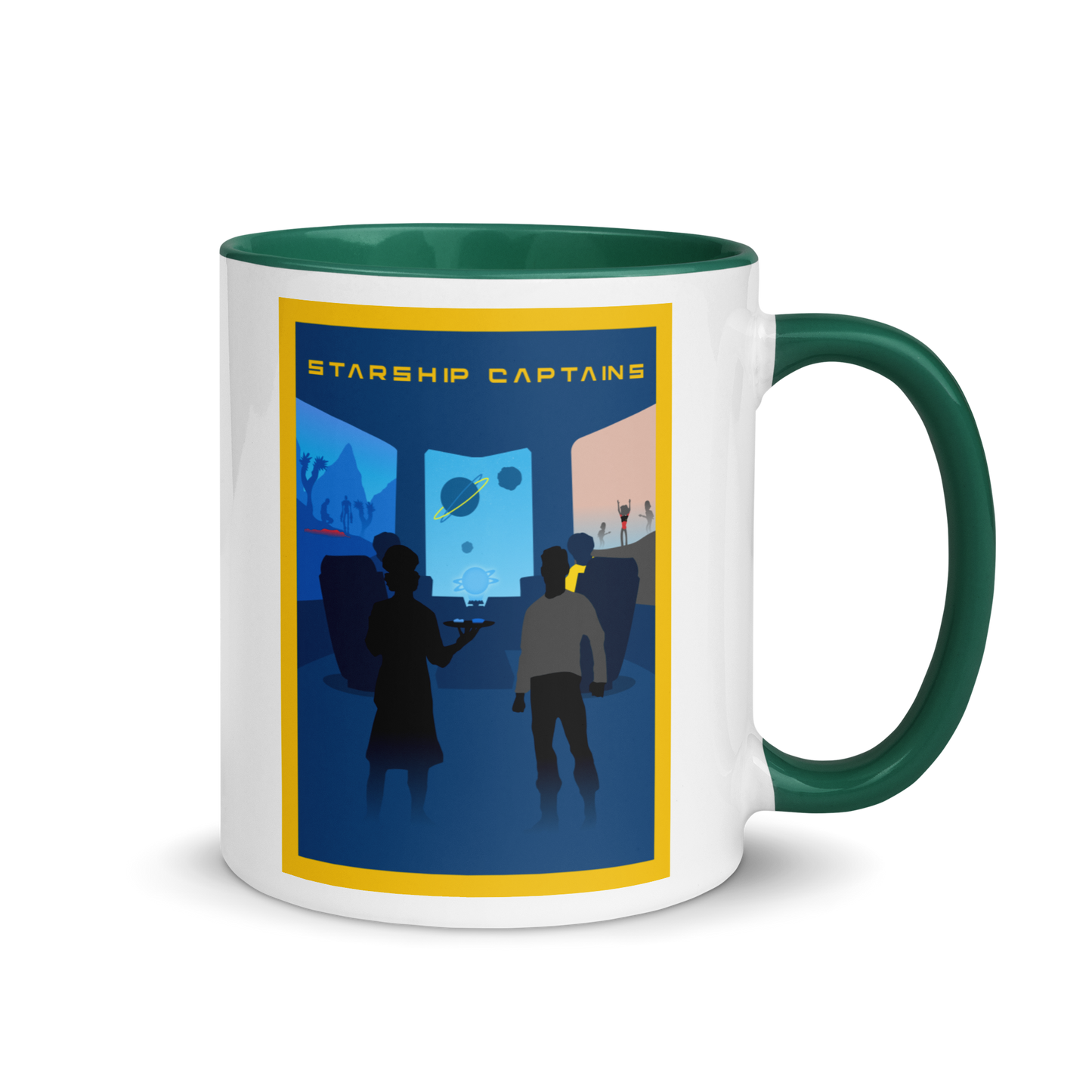 Starship Captains Minimalist Board Game Mug