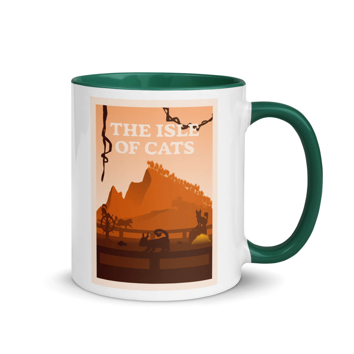 The Isle of Cats (Orange) Minimalist Board Game Mug