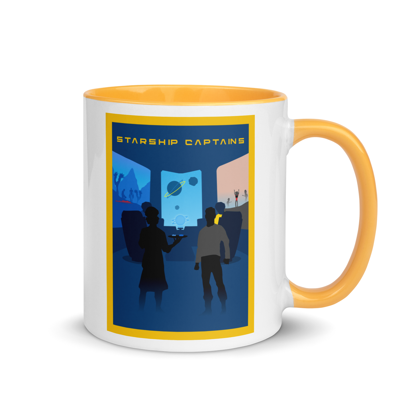 Starship Captains Minimalist Board Game Mug