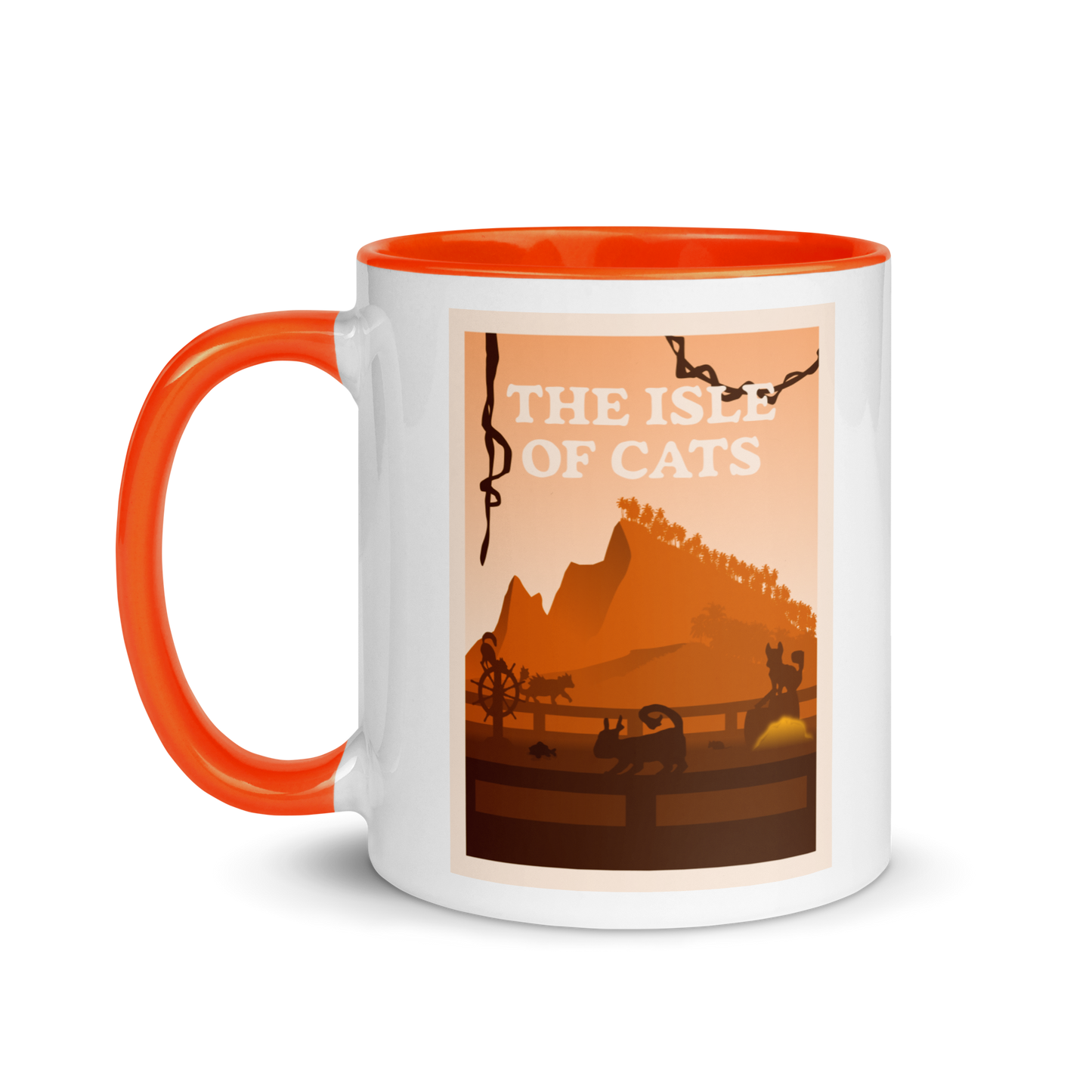 The Isle of Cats (Orange) Minimalist Board Game Mug