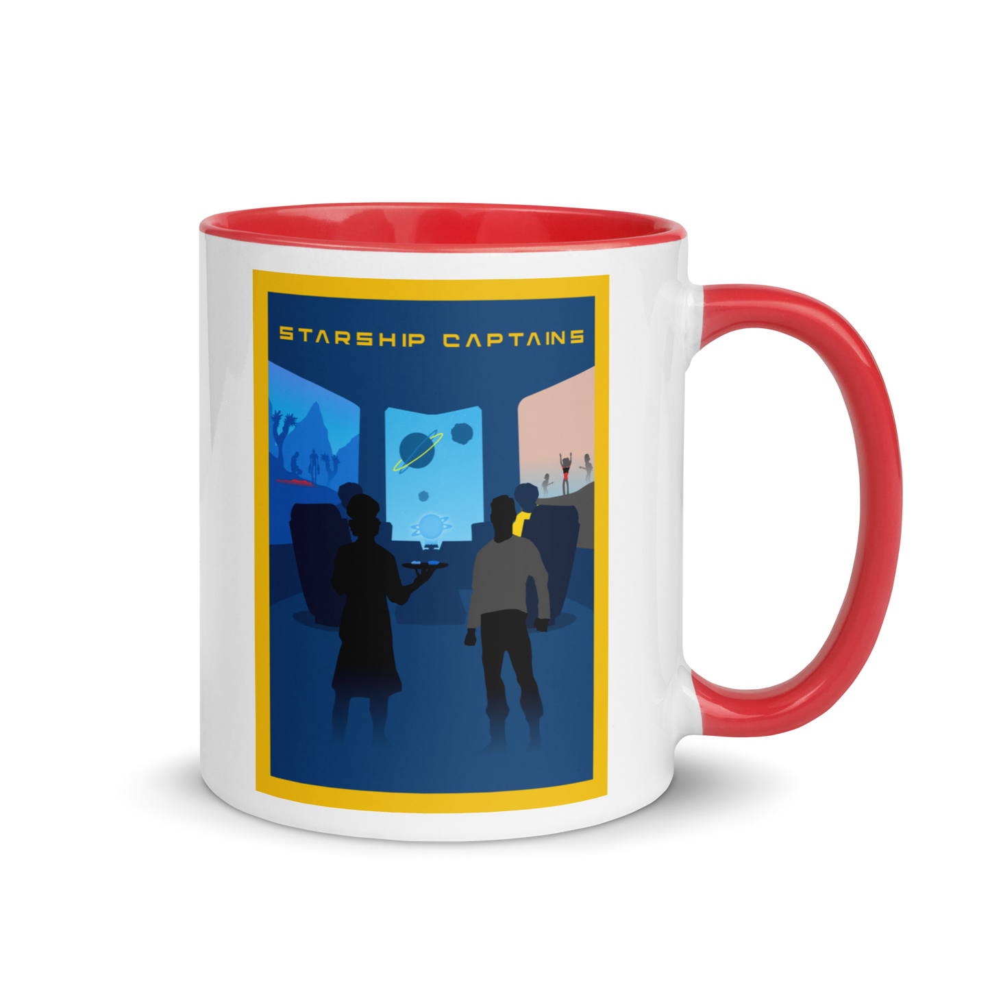 Starship Captains Minimalist Board Game Mug