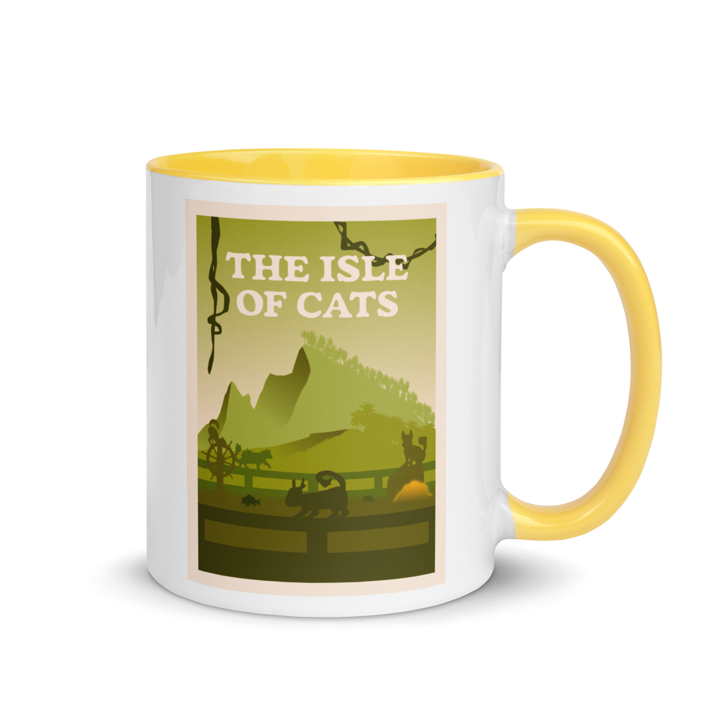 The Isle of Cats (Green) Minimalist Board Game Mug