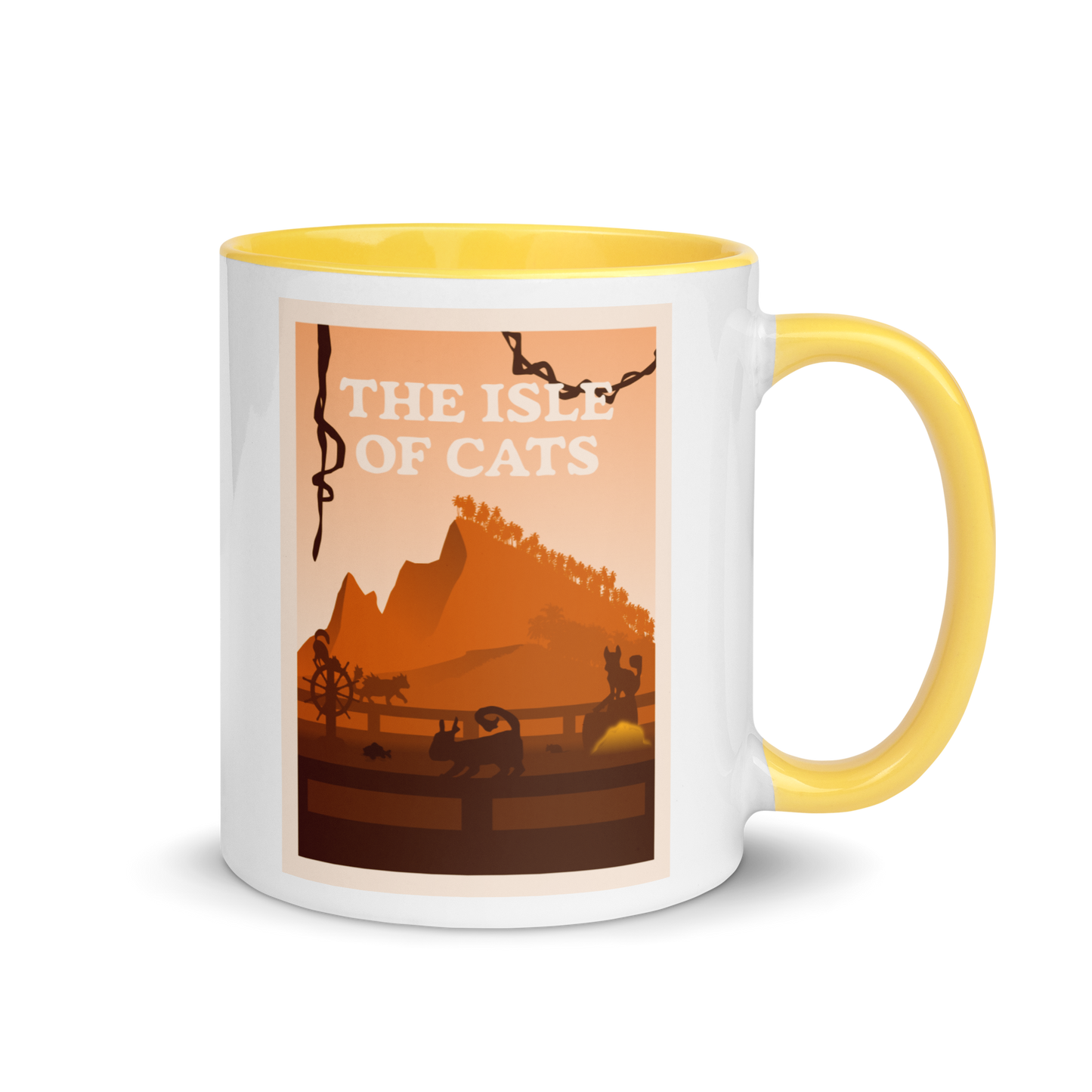 The Isle of Cats (Orange) Minimalist Board Game Mug