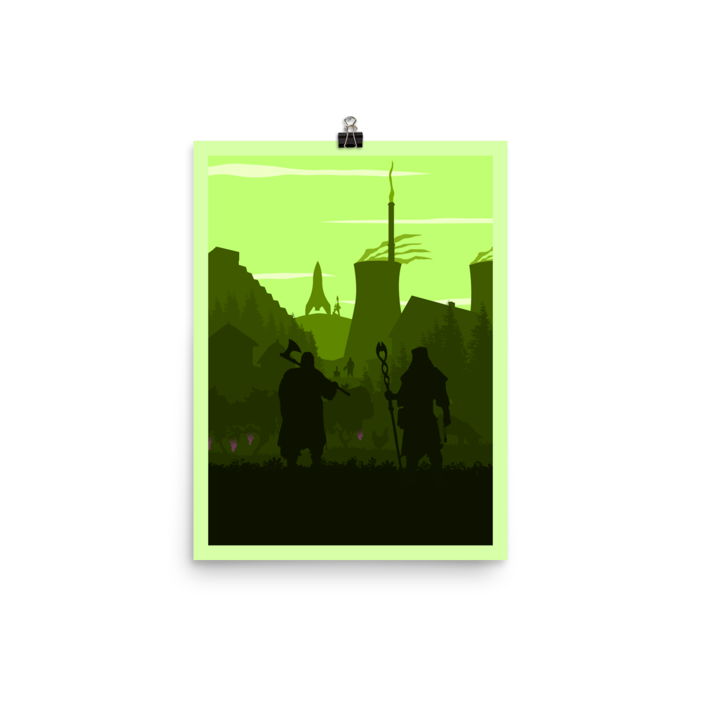 Worker Placement Board Game Mechanic Minimalist Board Game Art Poster