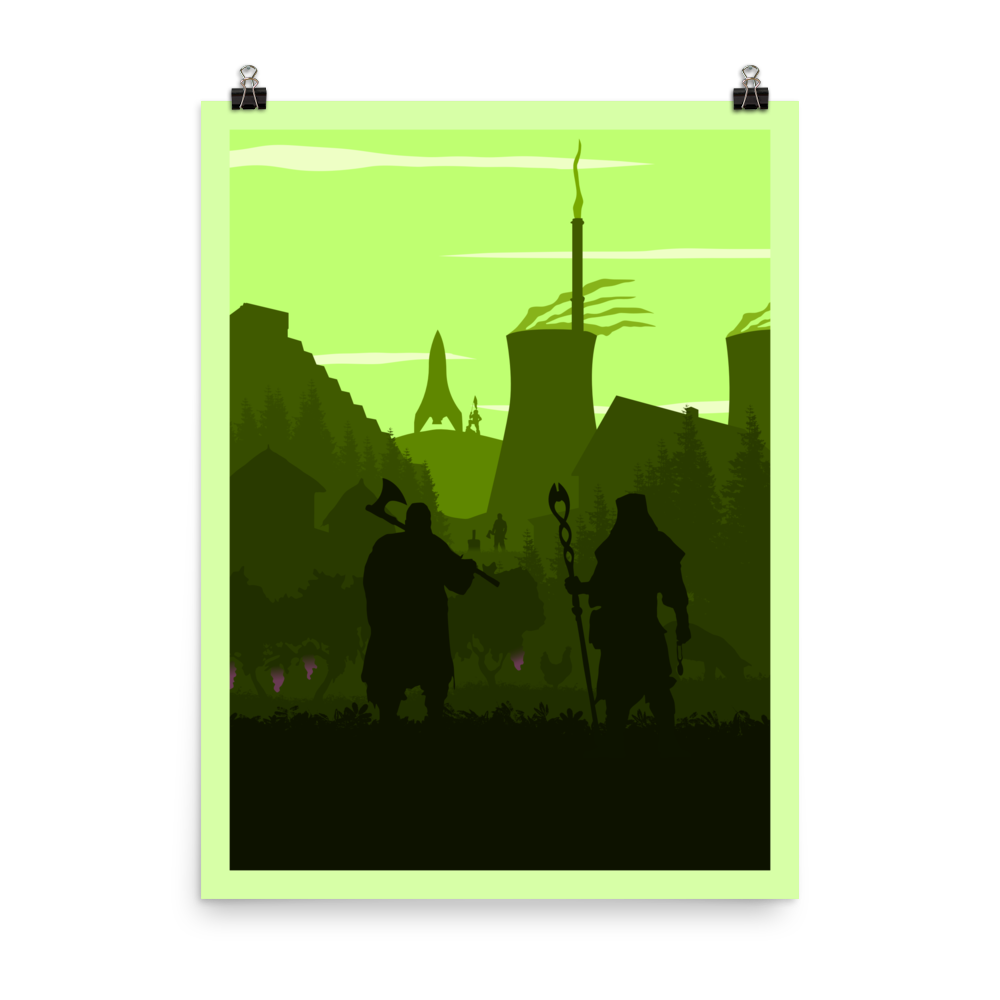 Worker Placement Board Game Mechanic Minimalist Board Game Art Poster
