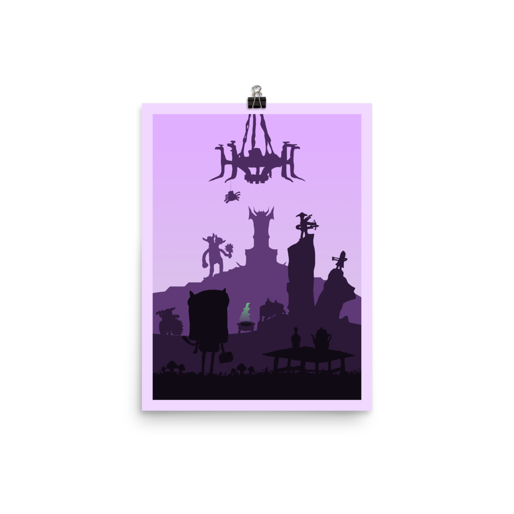 CoraQuest Minimalist Board Game Art Poster (Authorised)