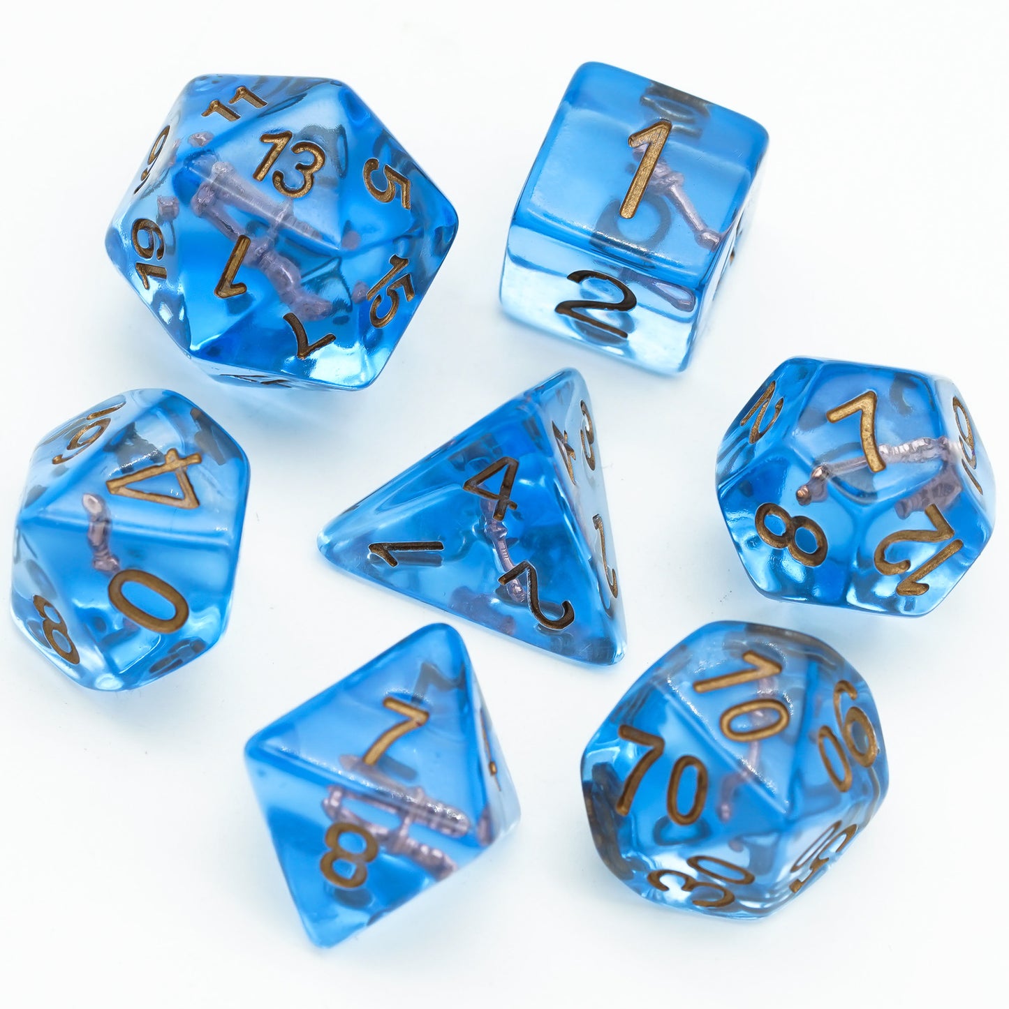 TRPG Character Class Resin Meeple Dungeon Dice Set