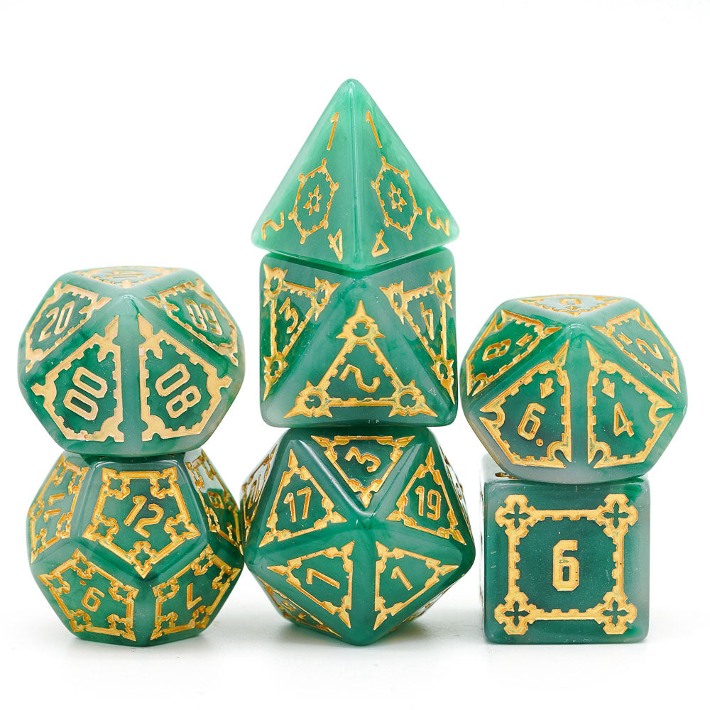 Giant Bone Resin Meeple Dungeon Dice Set