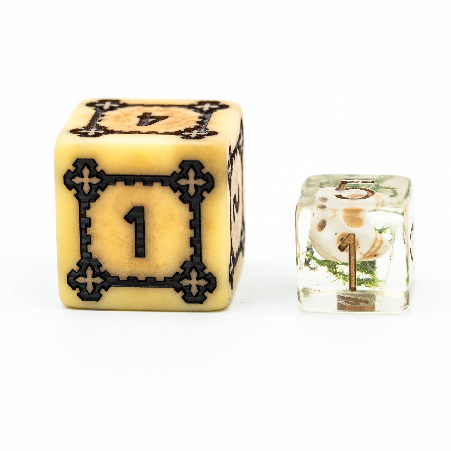Giant Bone Resin Meeple Dungeon Dice Set